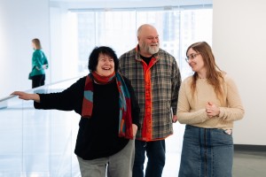 Марина Разбежкина в арт-галерее и в музее Бориса Ельцина