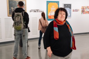 Марина Разбежкина в арт-галерее и в музее Бориса Ельцина