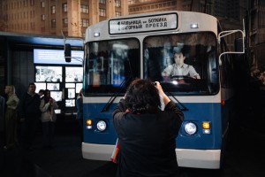 Марина Разбежкина в арт-галерее и в музее Бориса Ельцина