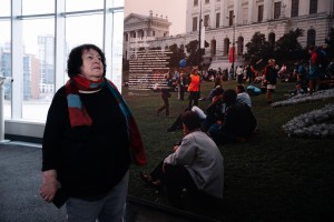 Марина Разбежкина в арт-галерее и в музее Бориса Ельцина