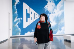 Марина Разбежкина в арт-галерее и в музее Бориса Ельцина