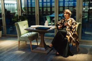 Полина Осетинская и Алексей Гориболь в баре «Барборис»