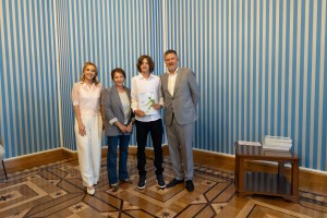 Вручение сертификатов теннисным стипендиатам в Ельцин Центре