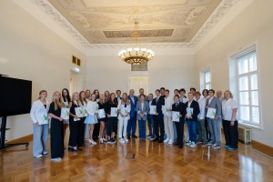 Вручение сертификатов теннисным стипендиатам в Ельцин Центре