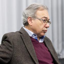 Лев Закс на выставке «Холокост. Как человек мог сотворить такое?»