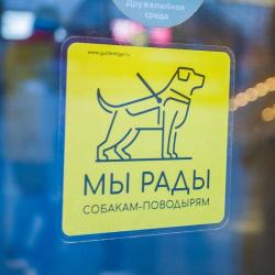 Вход с собаками-поводырями разрешен!